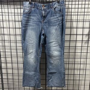 Lane Bryant Blue High Rise Boot Cut Leg Jean
